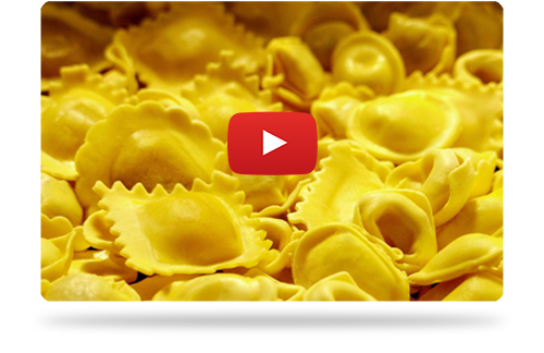 French filled pasta line in action